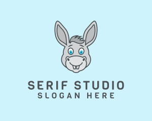 Donkey Horse Cartoon logo design