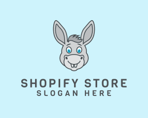 Donkey Horse Cartoon logo design