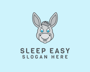 Donkey Horse Cartoon logo design