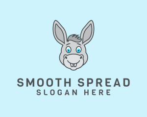 Donkey Horse Cartoon logo design