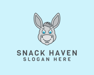 Donkey Horse Cartoon logo design