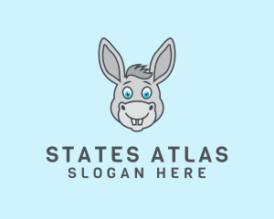 Donkey Horse Cartoon logo design