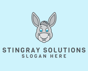 Donkey Horse Cartoon logo design