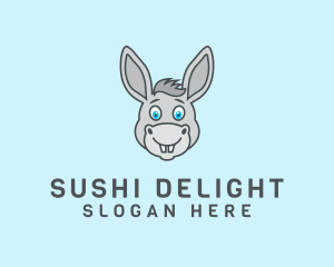 Donkey Horse Cartoon logo design