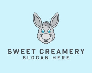 Donkey Horse Cartoon logo design