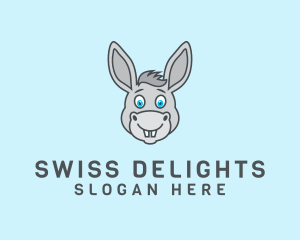 Donkey Horse Cartoon logo design