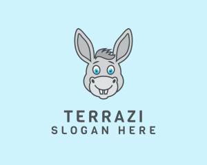 Donkey Horse Cartoon logo design