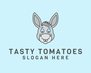 Donkey Horse Cartoon logo design