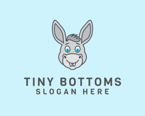 Donkey Horse Cartoon logo design