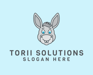 Donkey Horse Cartoon logo design