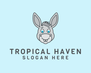 Donkey Horse Cartoon logo design