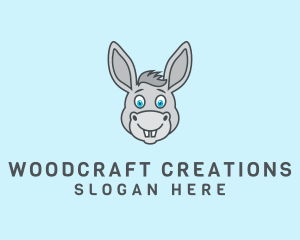 Donkey Horse Cartoon logo design