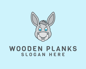 Donkey Horse Cartoon logo design