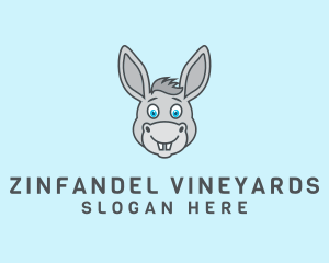 Donkey Horse Cartoon logo design