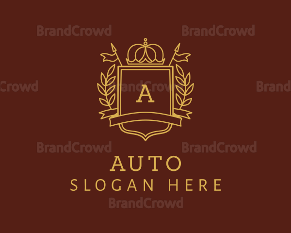 Elegant Crown Shield Logo