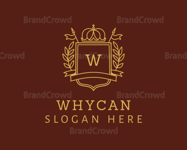 Elegant Crown Shield Logo