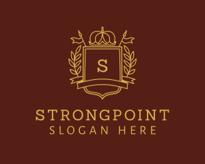 Academic - Elegant Crown Shield logo design