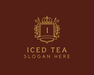 Elegant Crown Shield logo design