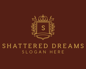 Elegant Crown Shield logo design