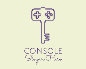 Minimalist Gaming Key  logo design