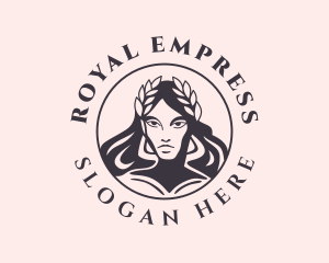 Queen Lady Headpiece logo design