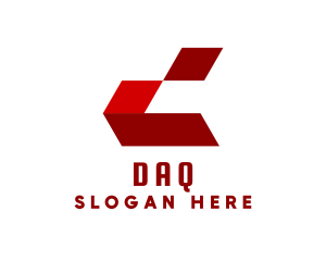 Red Gaming Letter D  Logo