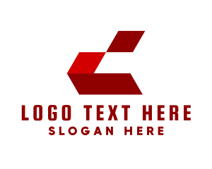 Modern - Red Gaming Letter D logo design