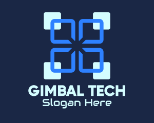 Blue Digital Tech logo design