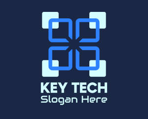 Blue Digital Tech logo design