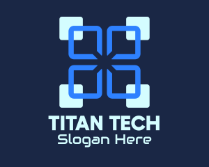 Blue Digital Tech logo design