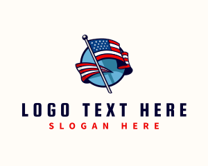 Patriotic Country Flag Logo