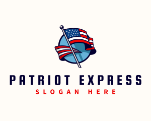 Patriotic Country Flag logo design