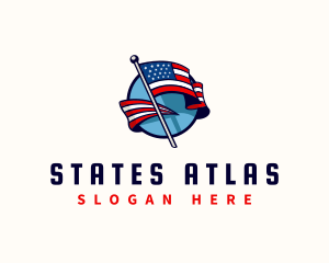 Patriotic Country Flag logo design