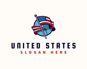 Patriotic Country Flag logo design