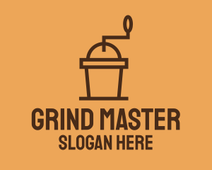 Grinder - Minimalist Coffee Grinder logo design