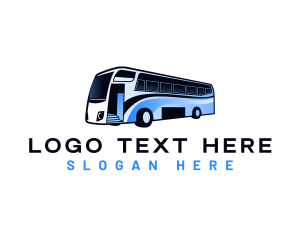 Shuttle Bus - Transportation Bus Travel logo design