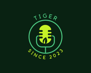 Podcast - Crypto Fintech Bank logo design