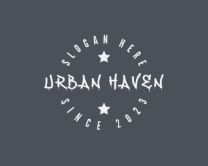 Urban Graffiti Badge logo design