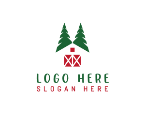 Farmer - Pine Tree Barn logo design