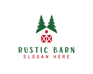 Pine Tree Barn logo design