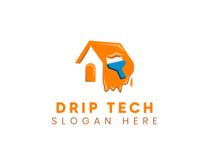 Painting House Drip logo design