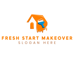 Makeover - Painting House Drip logo design