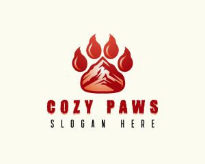 Wild Bear Paw logo design