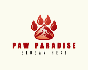 Wild Bear Paw logo design