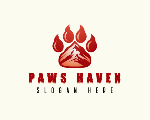 Wild Bear Paw logo design