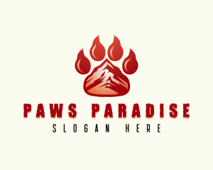 Wild Bear Paw logo design