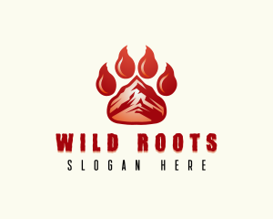 Wild Bear Paw logo design