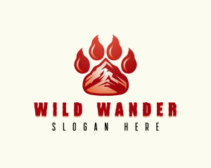 Wild Bear Paw logo design