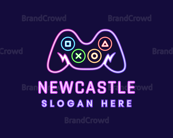 Neon Game Console Logo