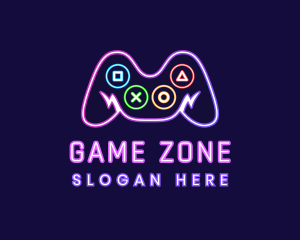 Neon Game Console  logo design